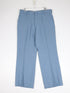 Vintage Dress Pants Mens 36 x 29 Blue Pleated Trousers