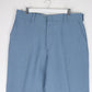 Vintage Dress Pants Mens 36 x 29 Blue Pleated Trousers