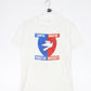 Vintage Duquesne University T Shirt Fits Mens Medium White College 80s