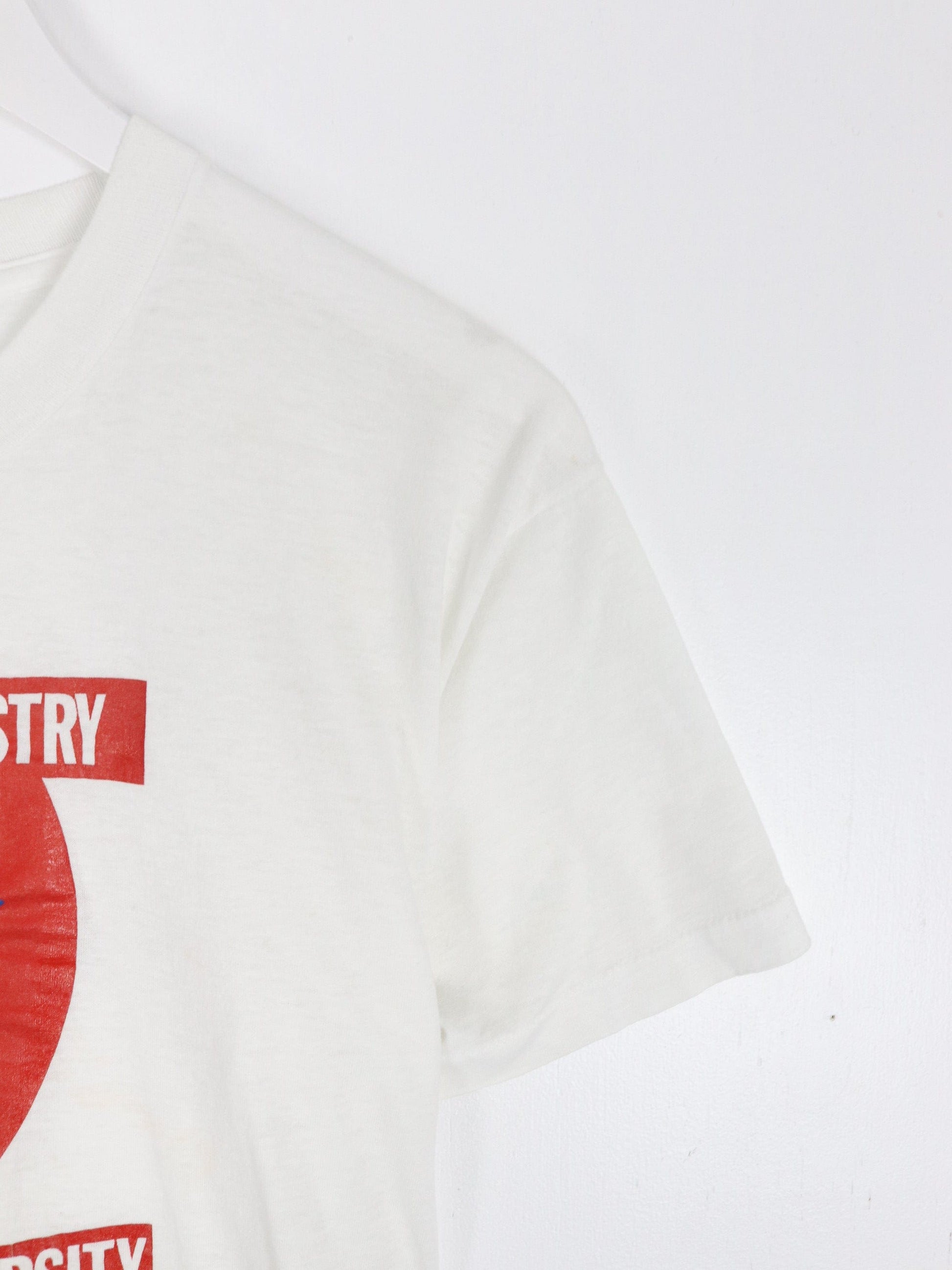 Vintage Duquesne University T Shirt Fits Mens Medium White College 80s