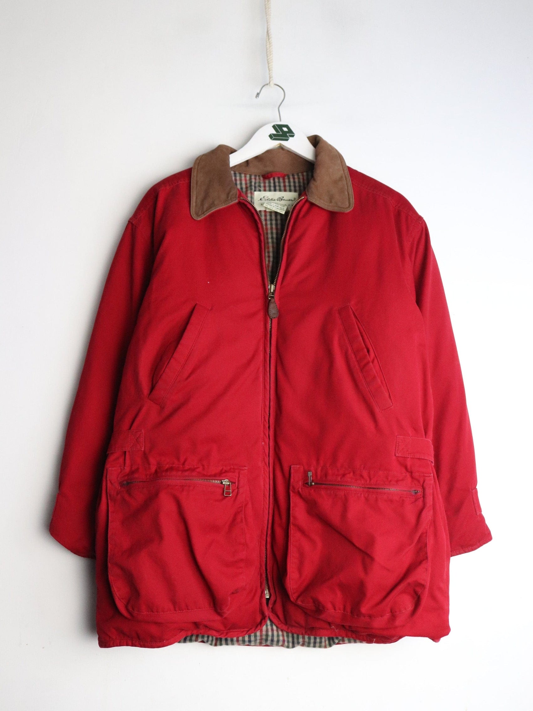 Vintage Eddie Bauer Jacket Womens Small Red Goose Down