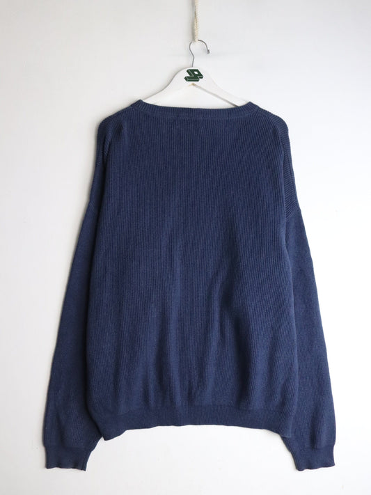 Vintage Eddie Bauer Knit Sweater Mens XL Blue