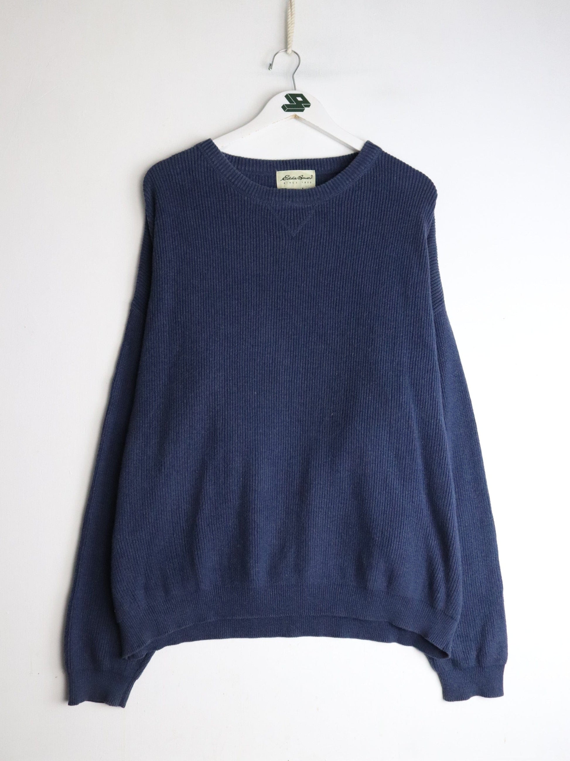 Vintage Eddie Bauer Knit Sweater Mens XL Blue from propervintagecanada