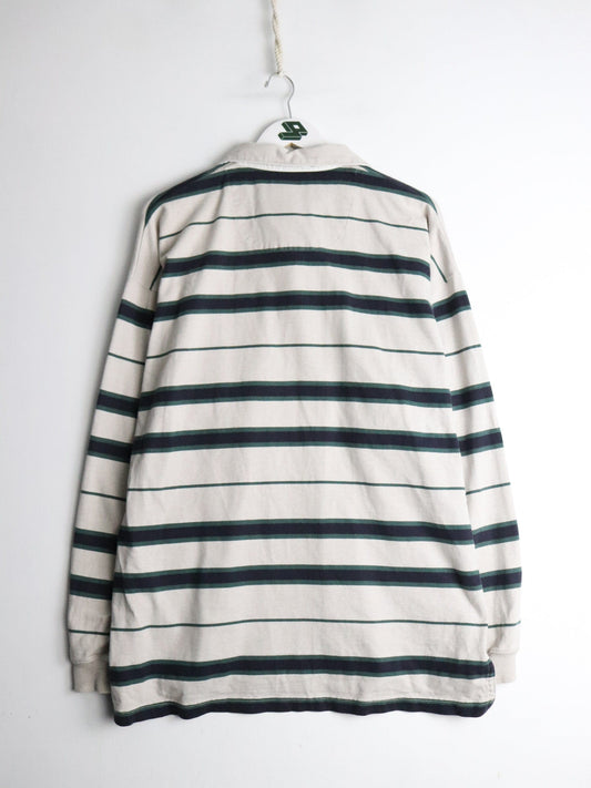 Vintage Eddie Bauer Shirt Mens Large Beige Rugby from propervintagecanada