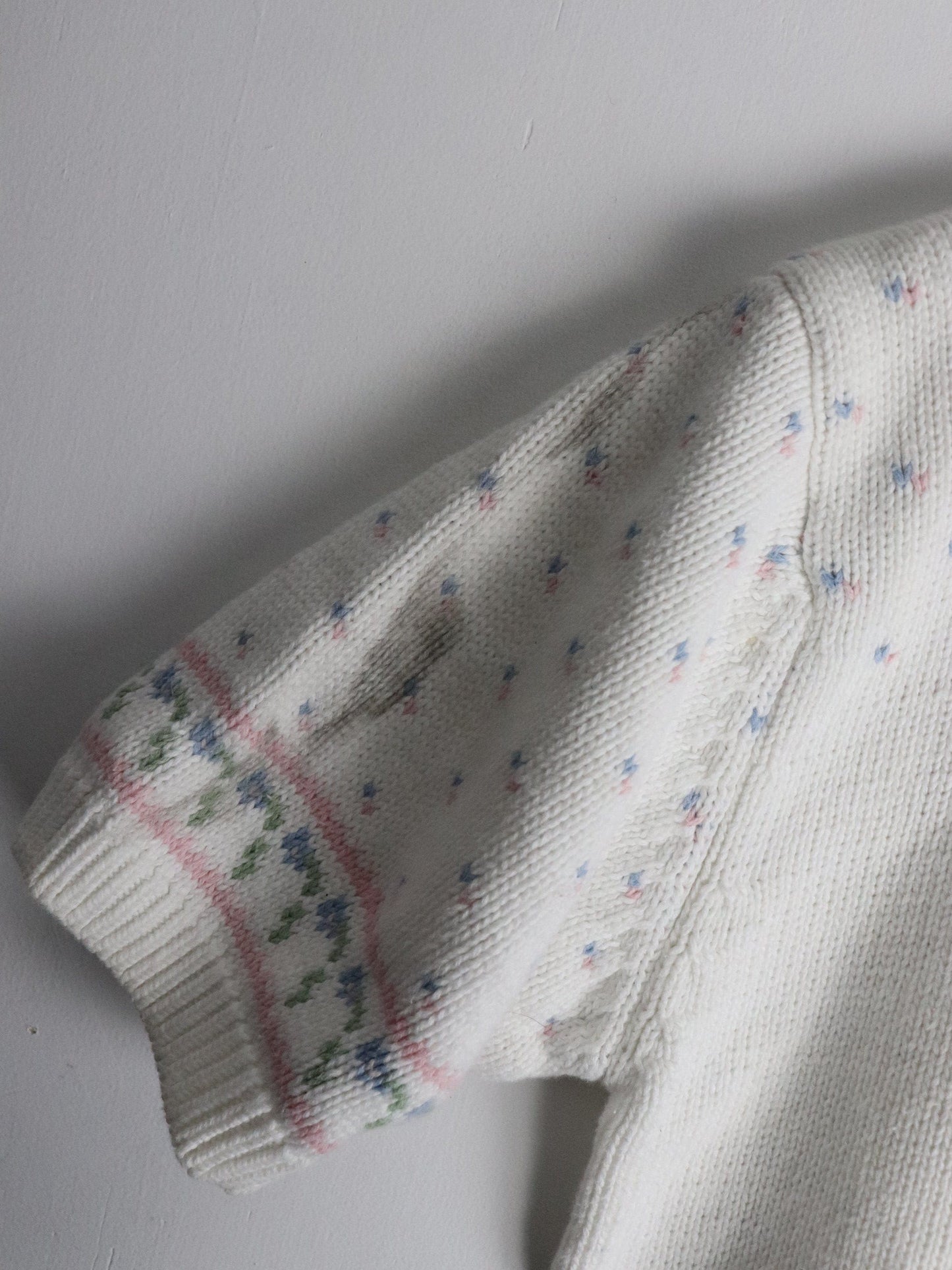 Vintage Eddie Bauer Sweater Womens Small White Knit Short Sleeve from propervintagecanada