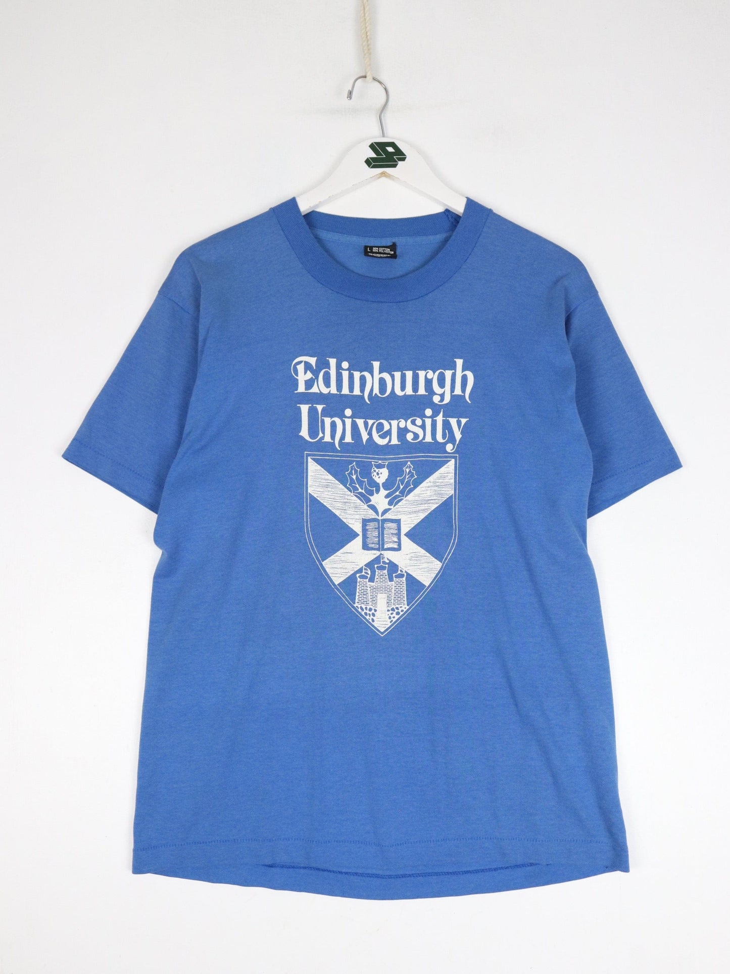 Vintage Edinburgh University T Shirt Mens Large Blue 90s from propervintagecanada