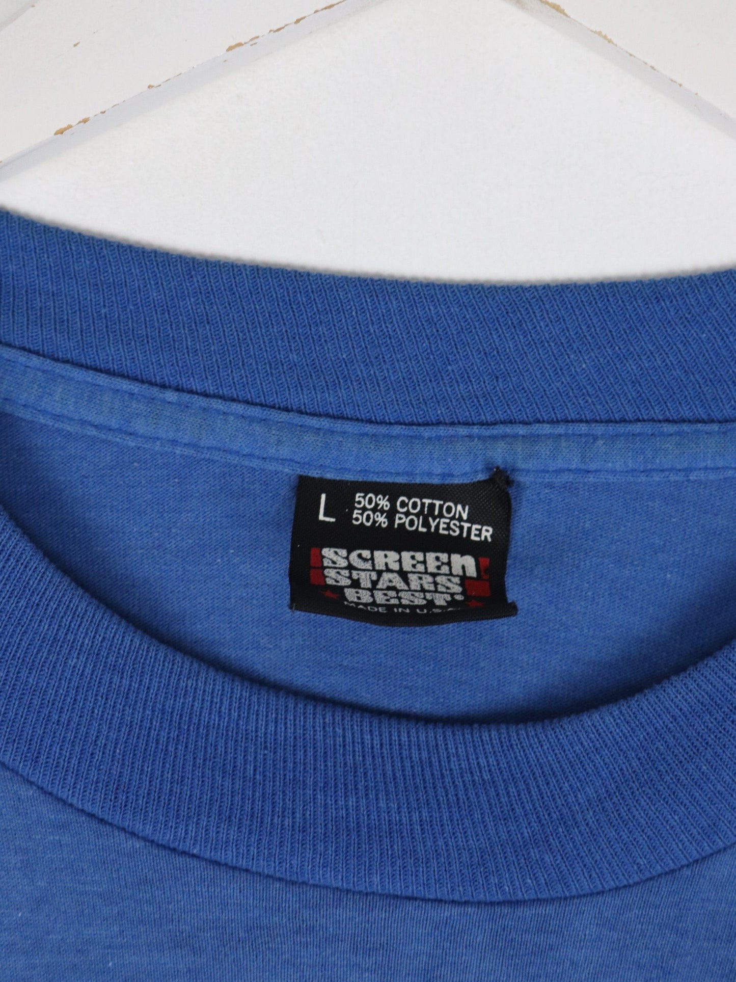 Vintage Edinburgh University T Shirt Mens Large Blue 90s from propervintagecanada