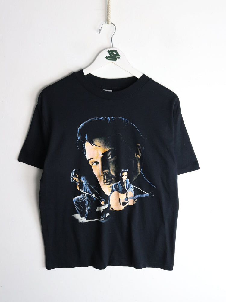 Vintage Elvis T Shirt Mens Large Black 90s from propervintagecanada
