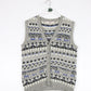 Vintage Espirit Vest Womens Medium Grey Knit Cardigan Sweater from propervintagecanada