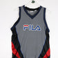 Vintage Fila Baksetball Jersey Mens Small Grey