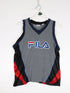 Vintage Fila Baksetball Jersey Mens Small Grey