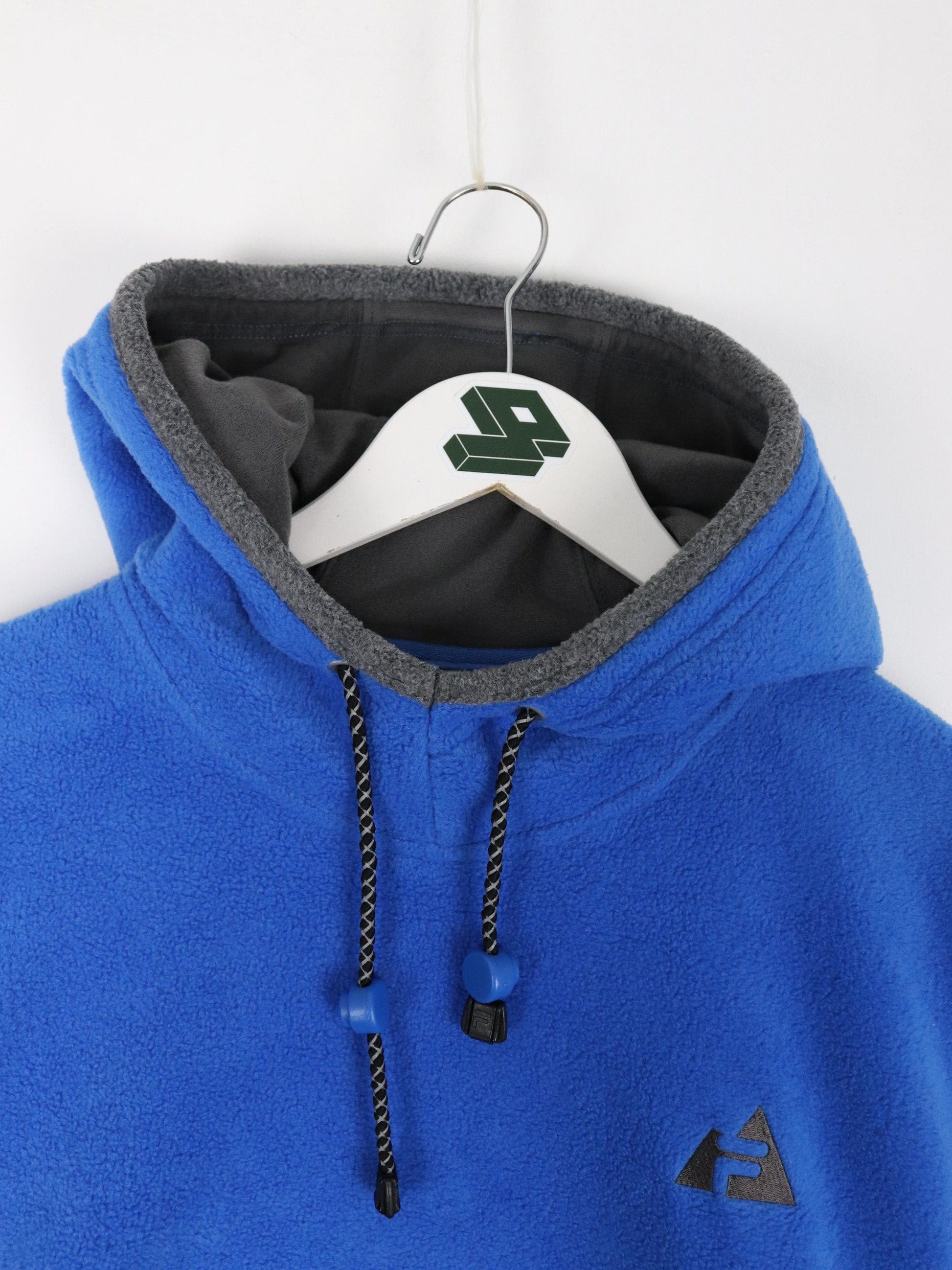 Vintage Fila Sweater Mens Small Blue Fleece Hoodie