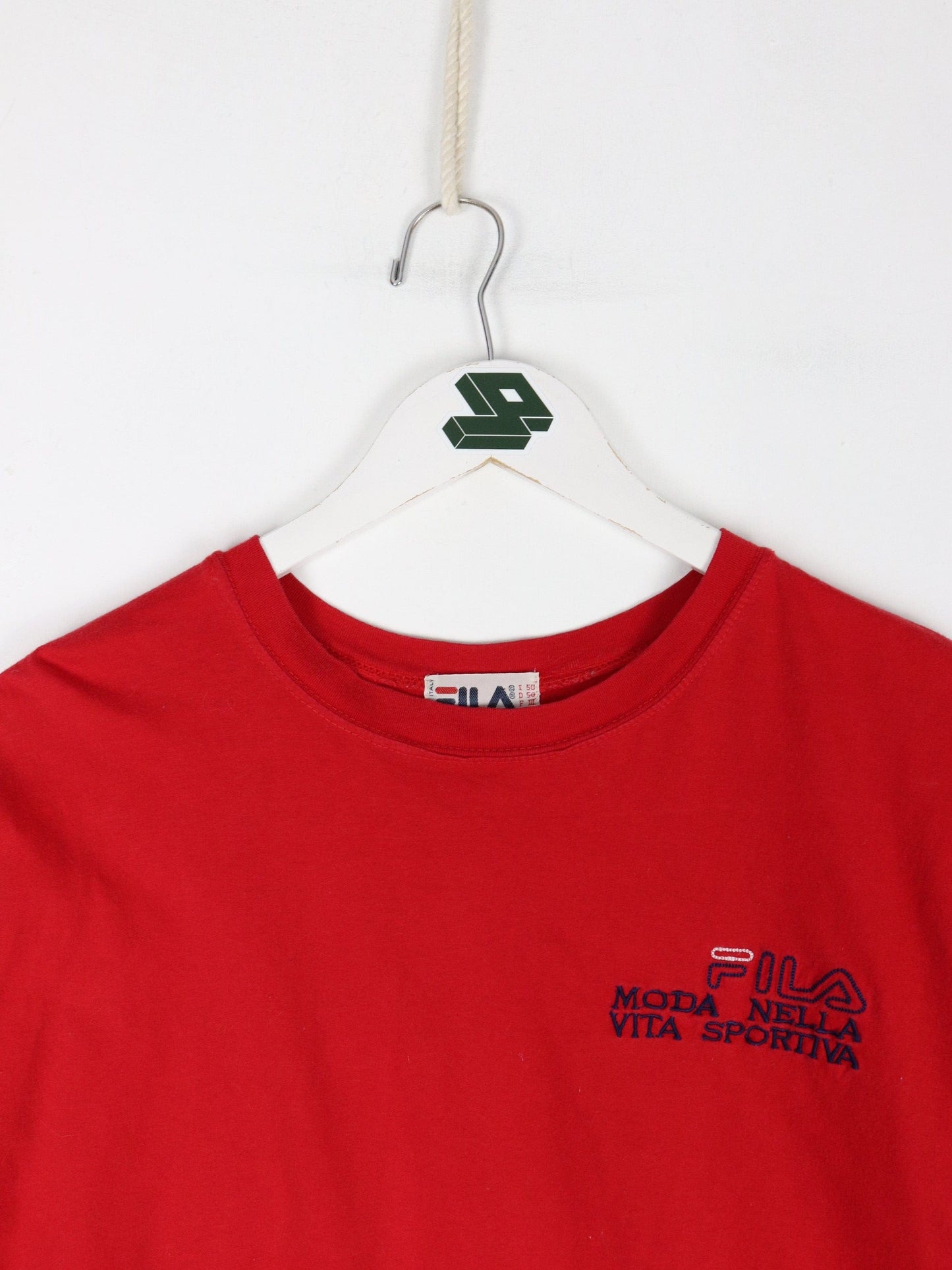 Vintage Fila T Shirt Fits Mens Small Red 90s