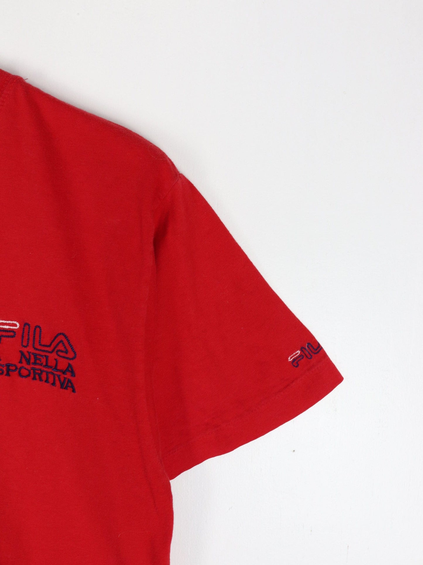 Vintage Fila T Shirt Fits Mens Small Red 90s
