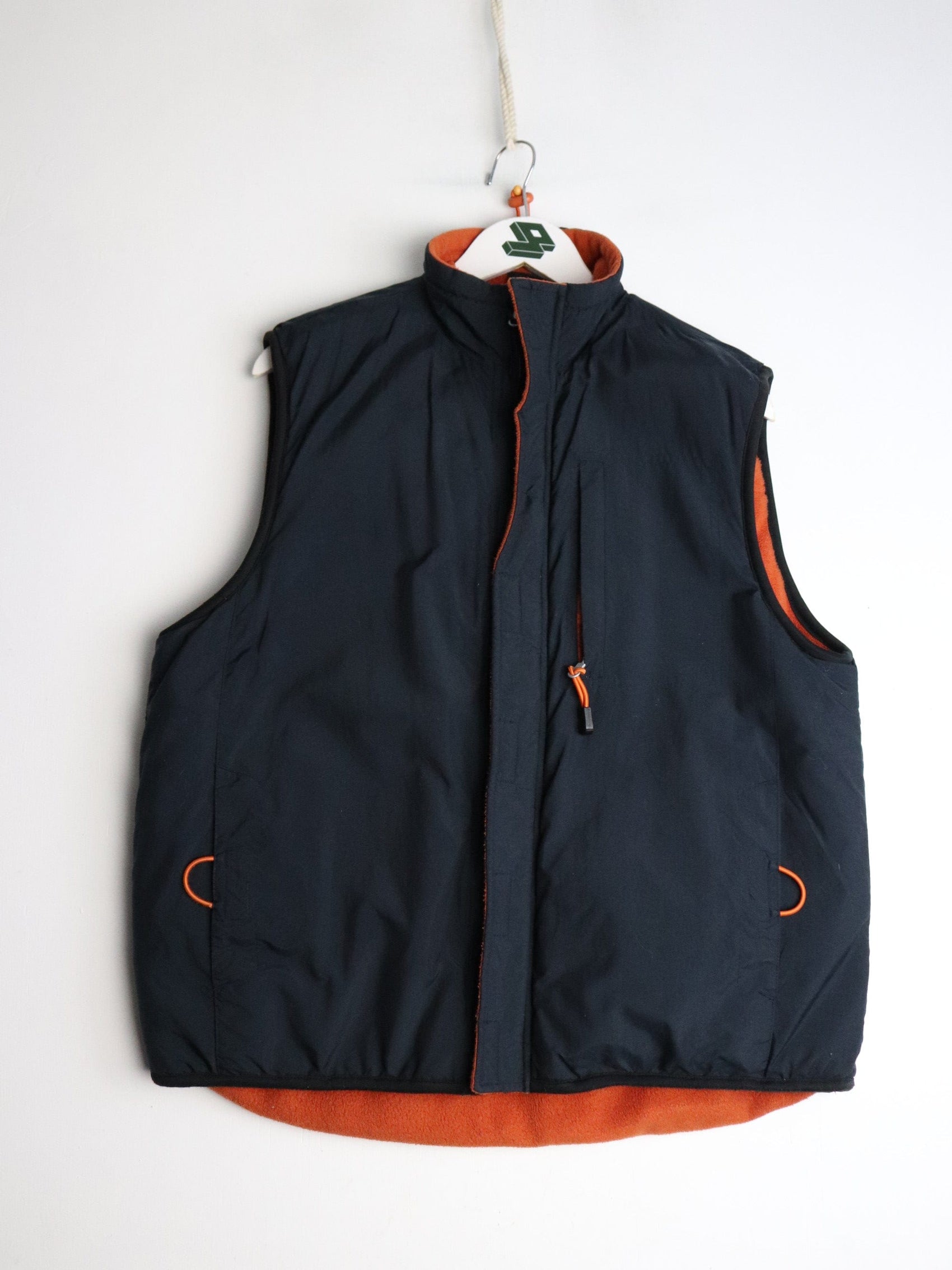 Vintage Firefly Vest Mens Medium Blue Orange Fleece Reversible from propervintagecanada
