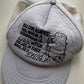 Vintage Fishing Hat Adult Grey Trucker Snap Back from propervintagecanada