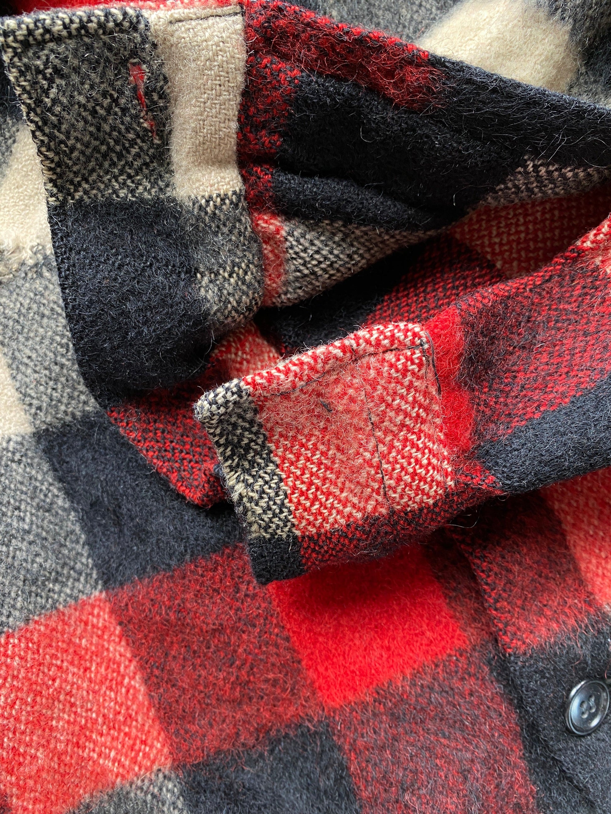 Vintage Flannel Shirt Jacket Mens XL Wool from propervintagecanada