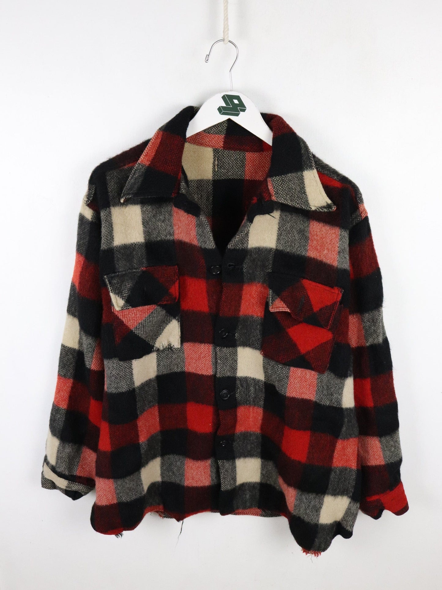 Vintage Flannel Shirt Jacket Mens XL Wool from propervintagecanada
