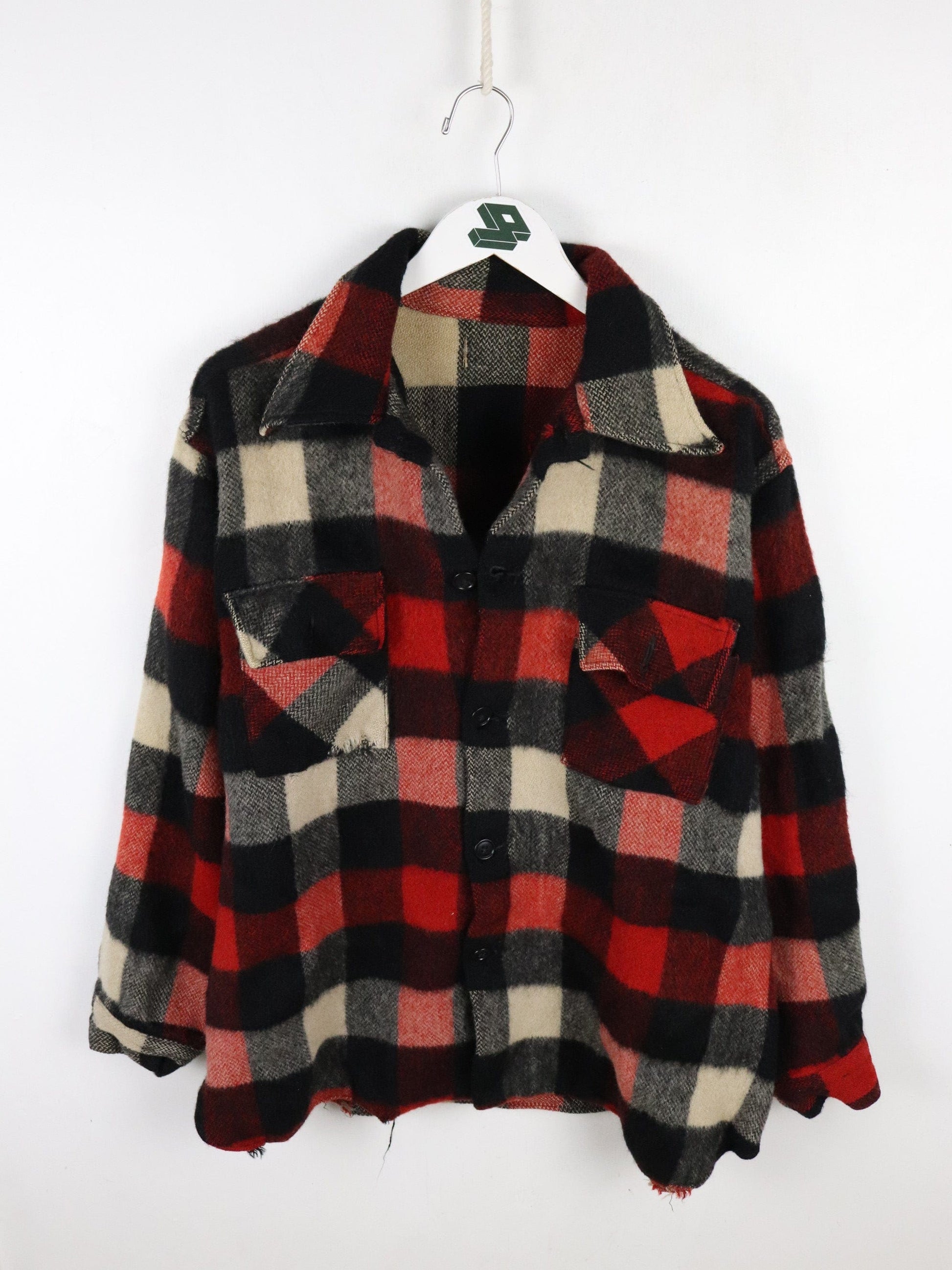 Vintage Flannel Shirt Jacket Mens XL Wool from propervintagecanada