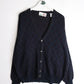 Vintage Florence Tricot Knit Sweater Mens XL Blue Cardigan from propervintagecanada