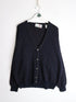 Vintage Florence Tricot Knit Sweater Mens XL Blue Cardigan from propervintagecanada