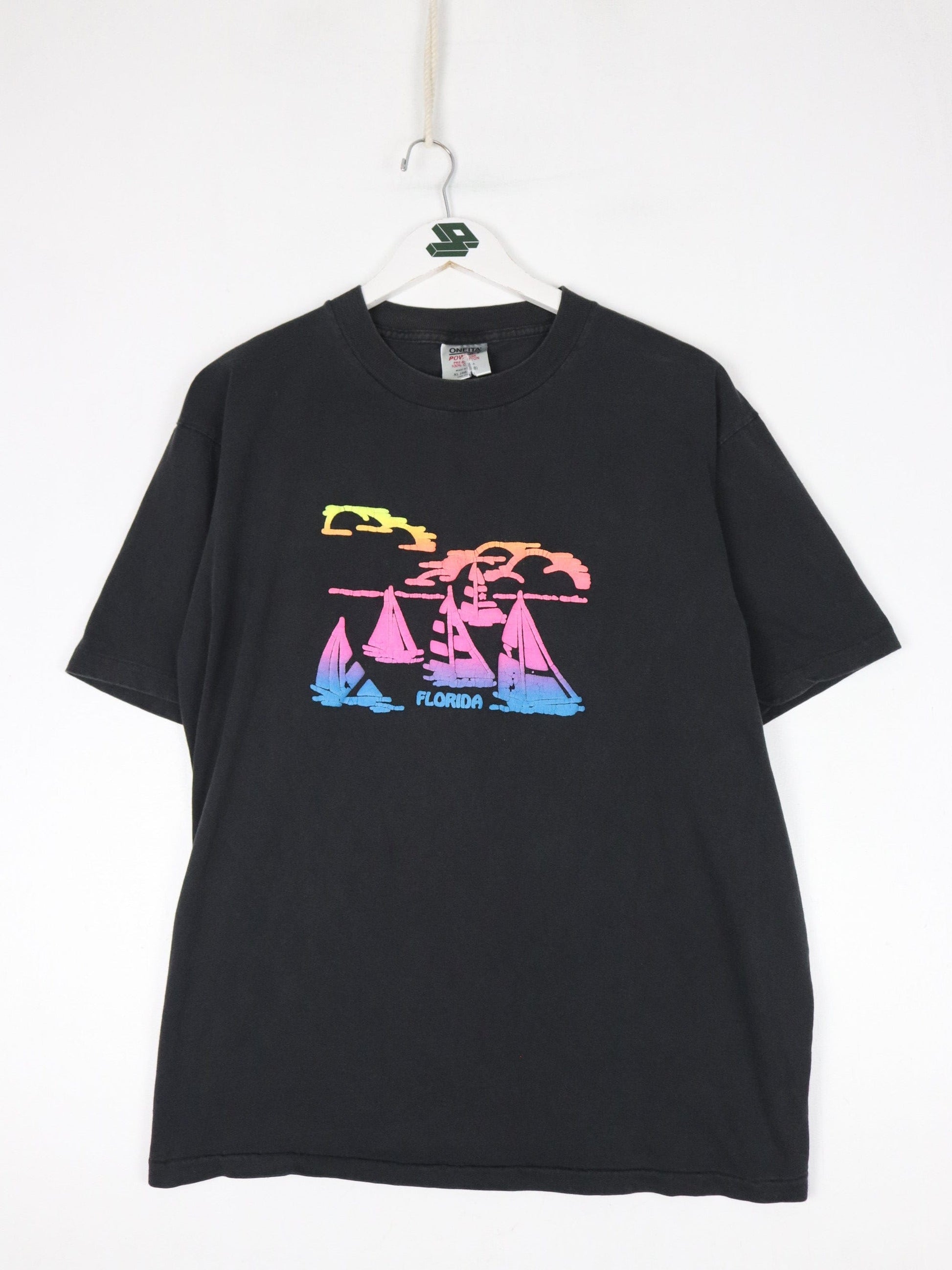 Vintage Florida T Shirt Fits Mens Large Black USA from propervintagecanada