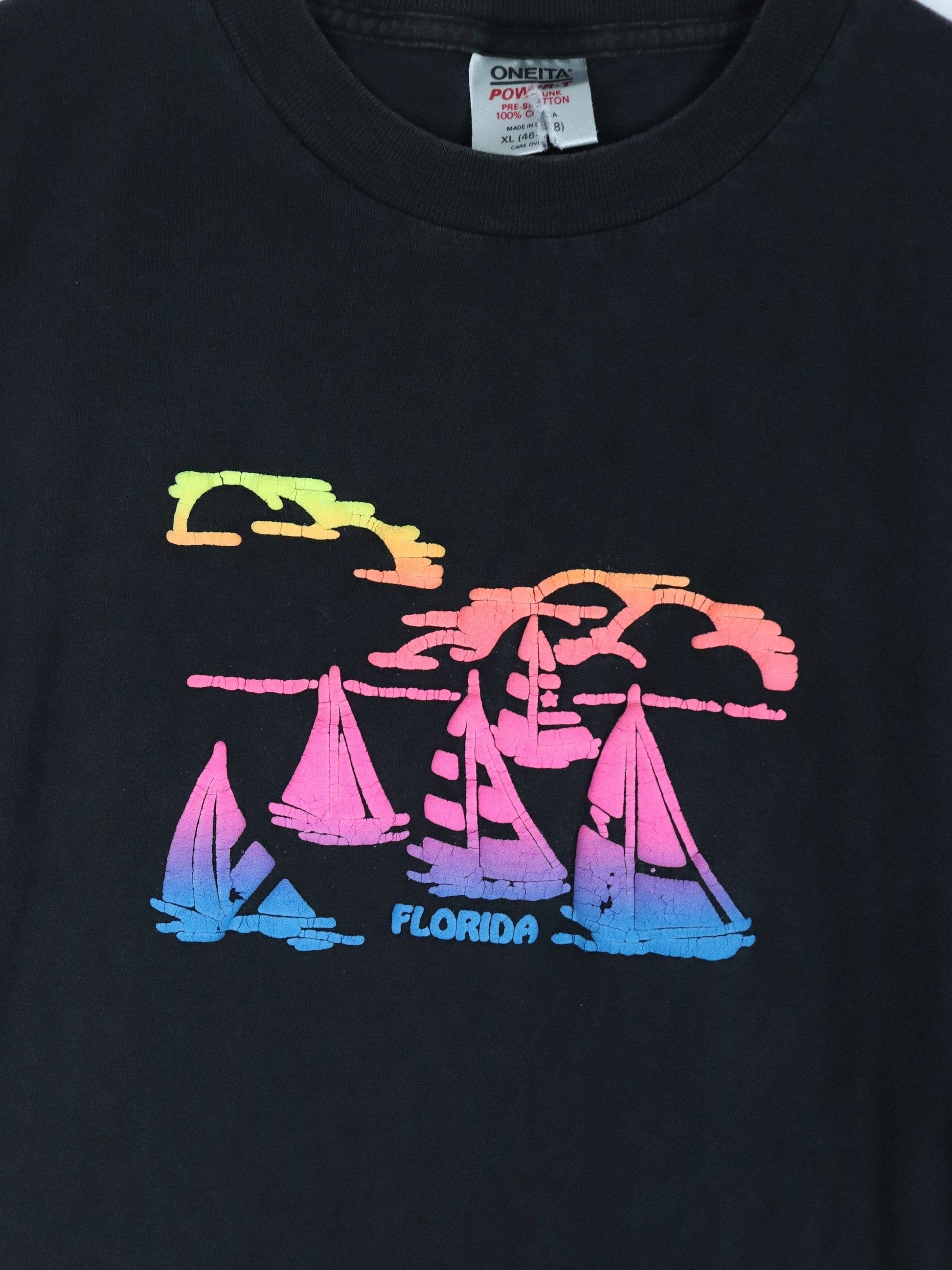 Vintage Florida T Shirt Fits Mens Large Black USA from propervintagecanada