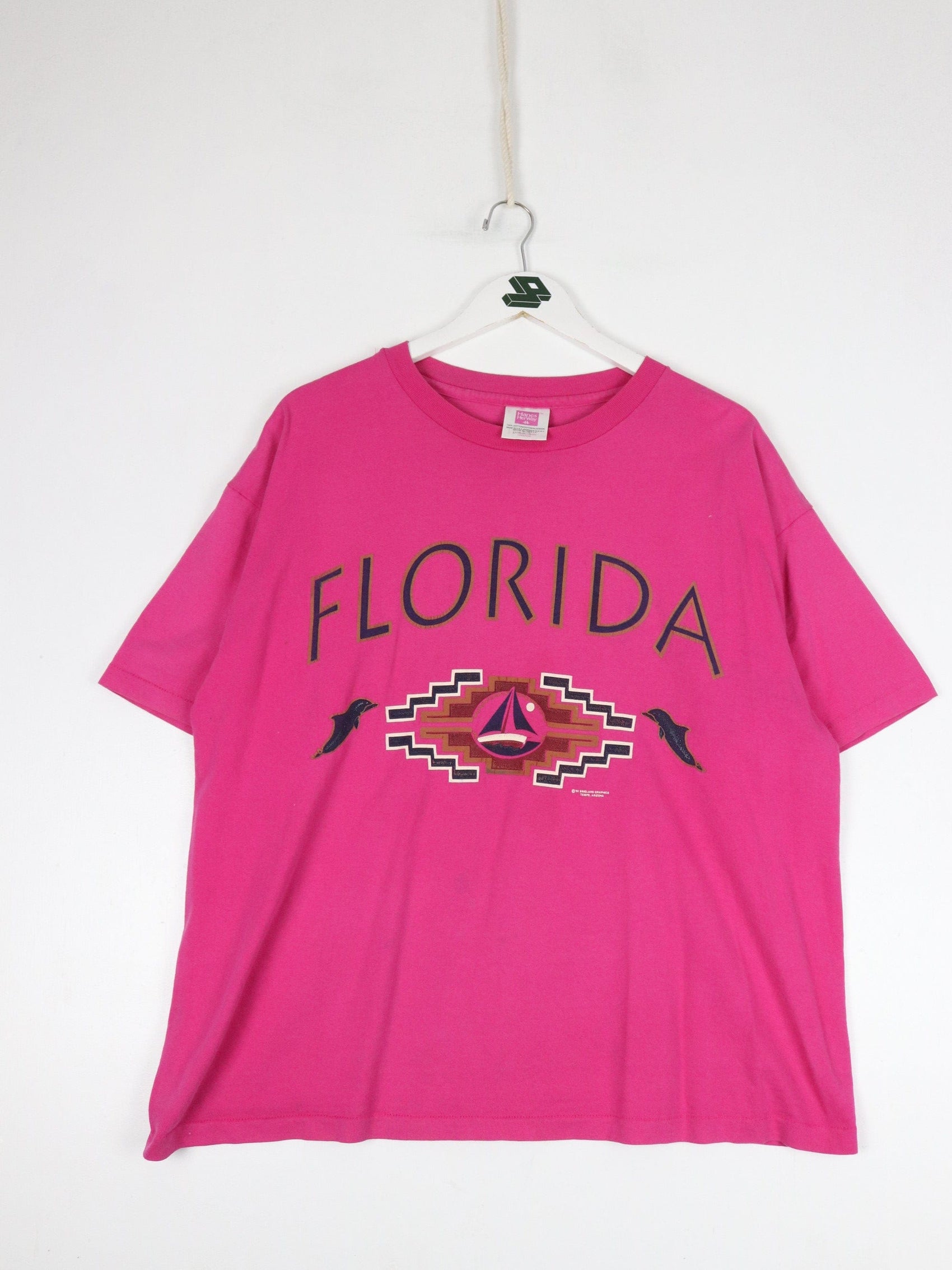 Vintage Florida T Shirt Womens Large Pink 90s USA from propervintagecanada