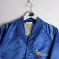 Vintage Flowing Wells Wrestling Jacket Mens Medium Blue Satin from propervintagecanada