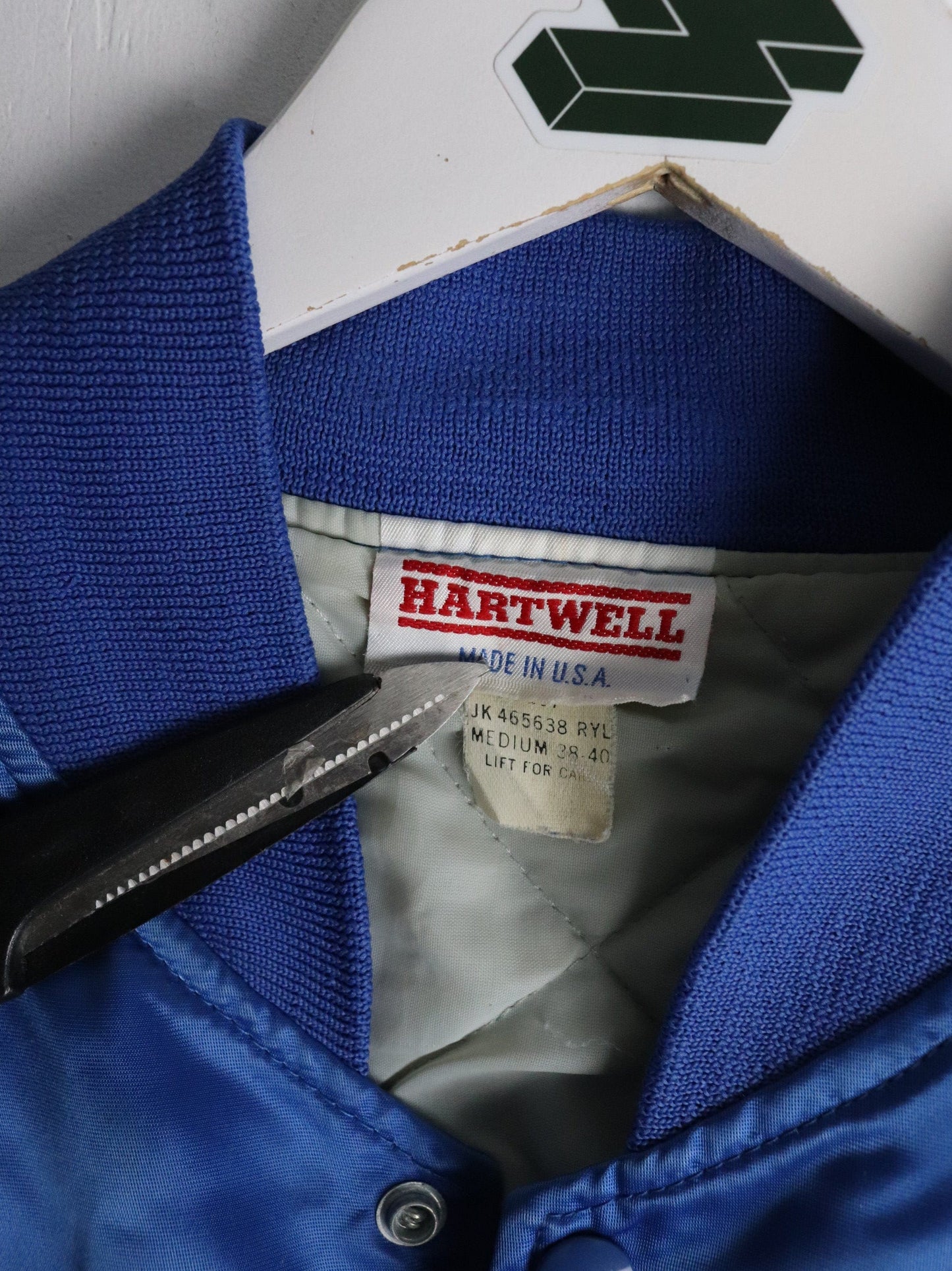 Vintage Flowing Wells Wrestling Jacket Mens Medium Blue Satin from propervintagecanada