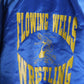Vintage Flowing Wells Wrestling Jacket Mens Medium Blue Satin from propervintagecanada