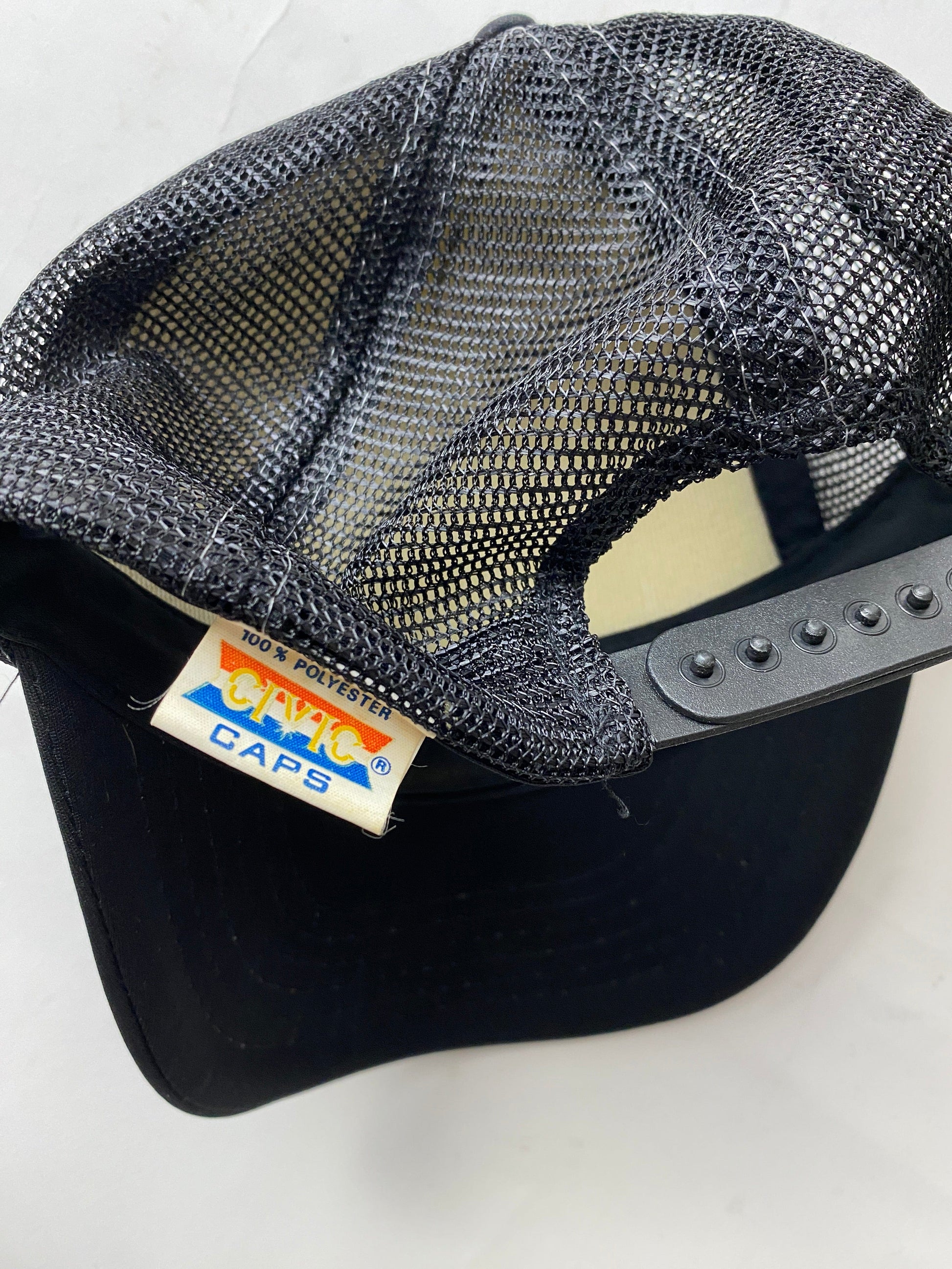 Vintage Ford Hat Cap Adult Black Trucker Snapback from propervintagecanada