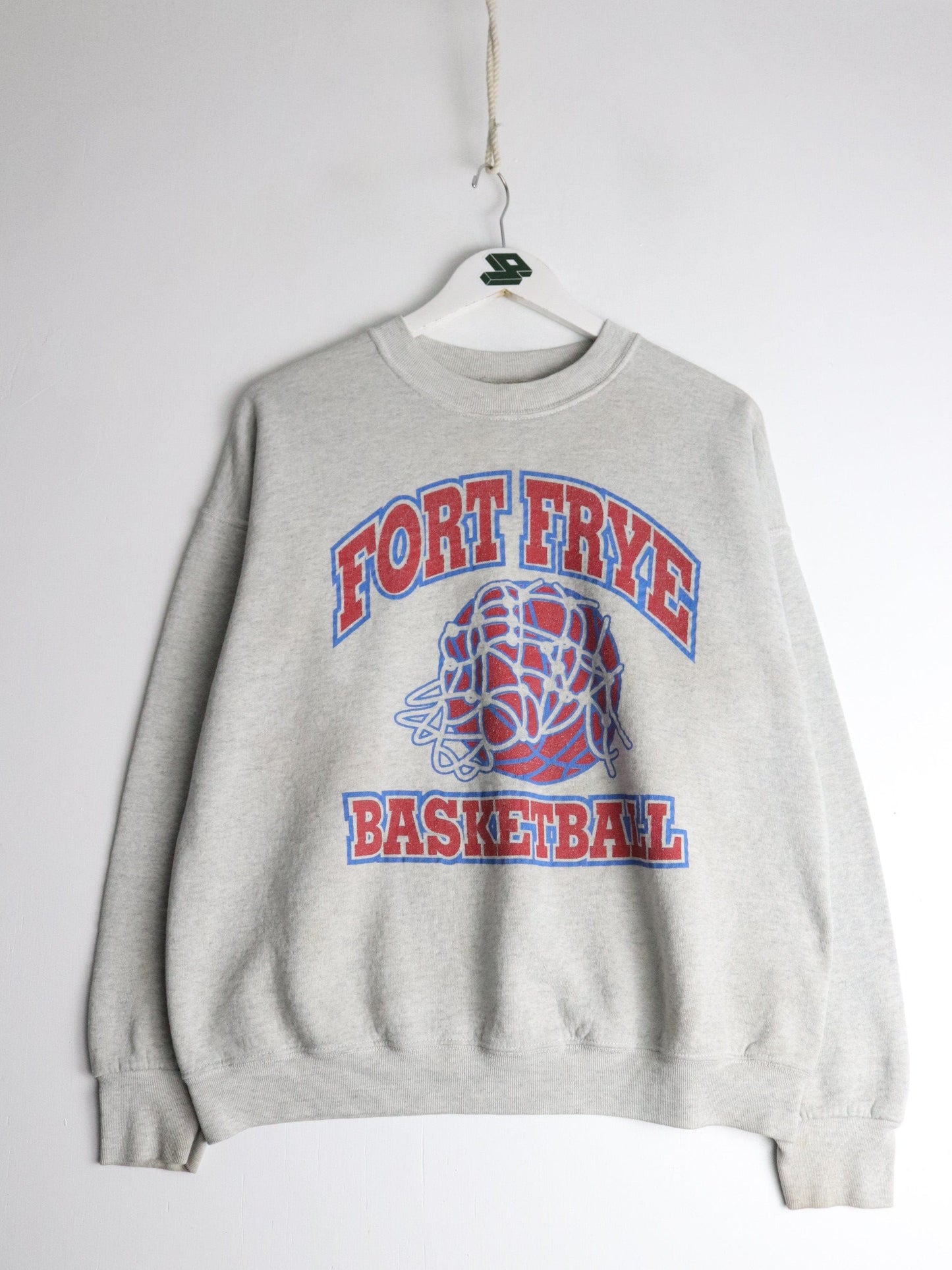 Vintage Fort Frye Basketball Sweatshirt Fits Mens Medium Grey from propervintagecanada