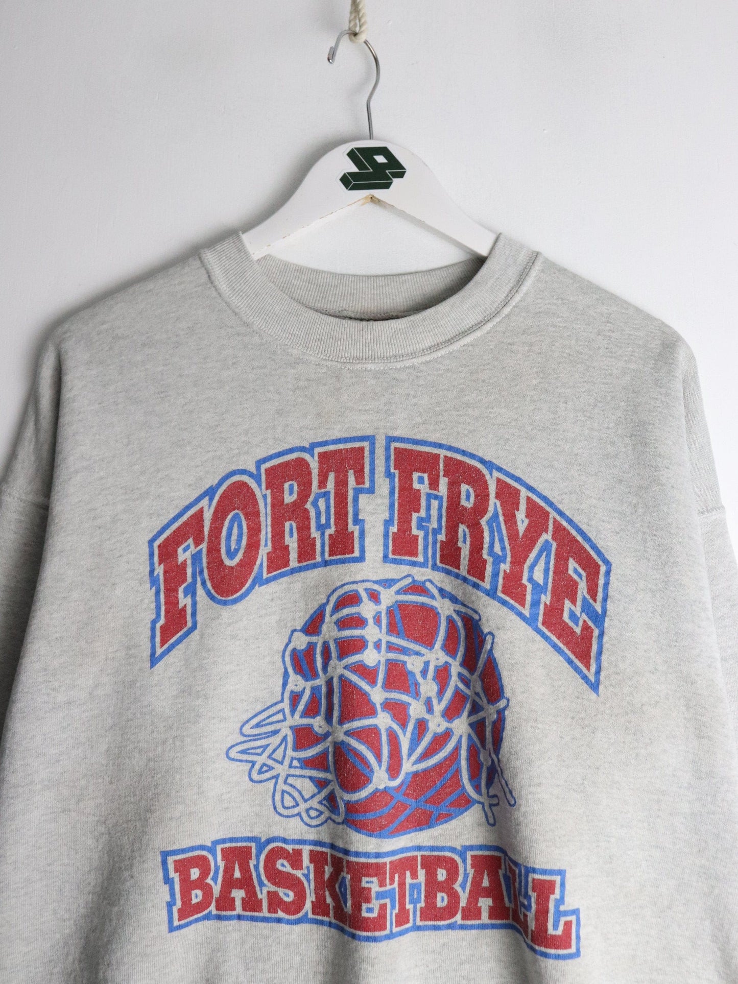 Vintage Fort Frye Basketball Sweatshirt Fits Mens Medium Grey from propervintagecanada