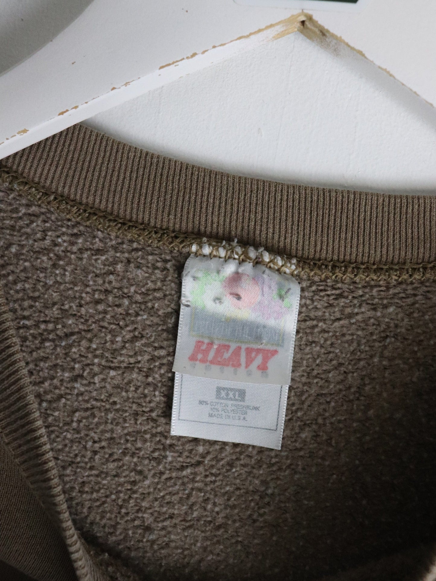 Vintage Fruit of the Loom Sweatshirt Mens 2XL Brown from propervintagecanada