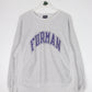 Vintage Furman College Sweatshirt Mens Large Grey 90s Cross Grain