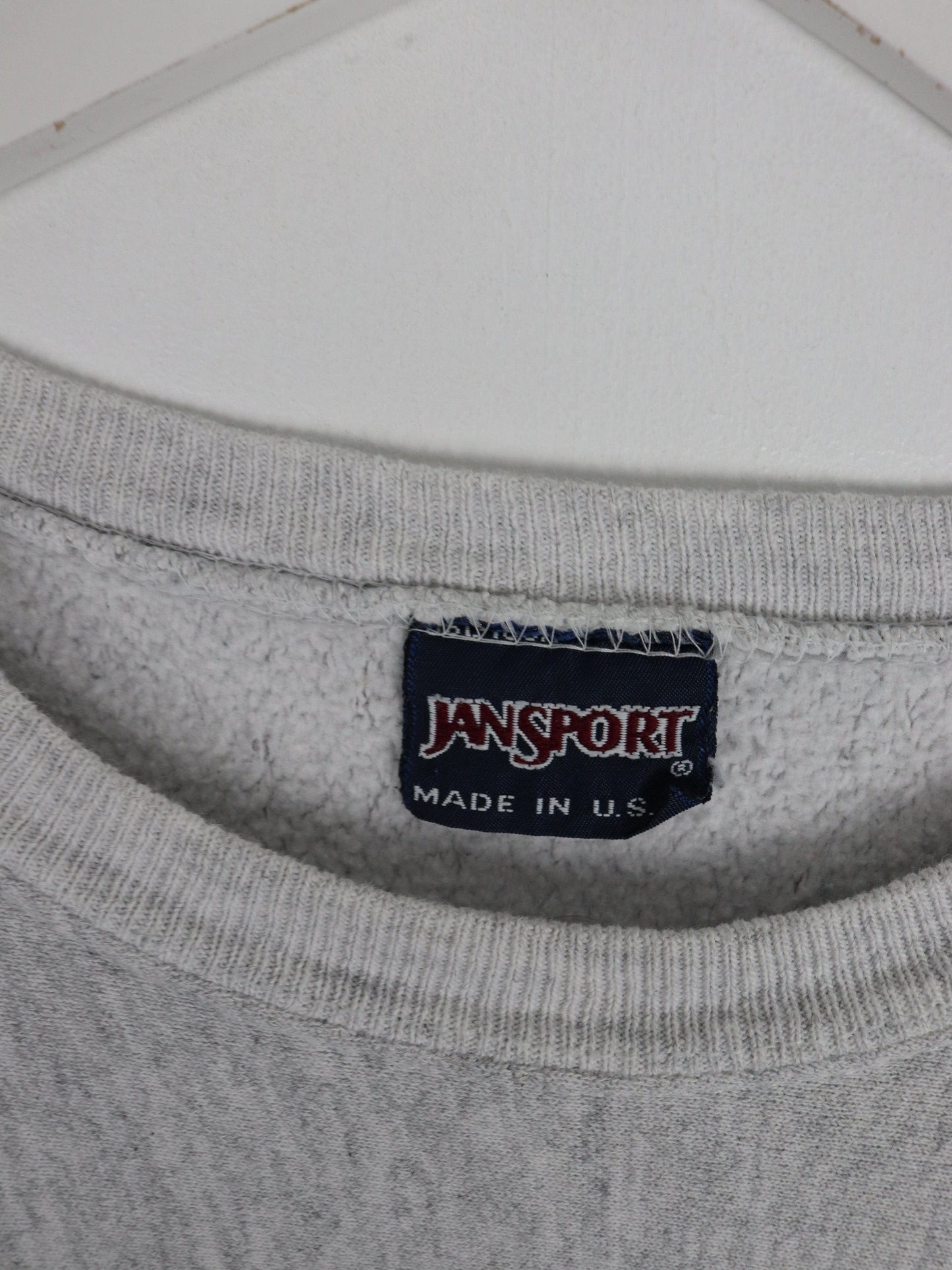 Vintage Furman College Sweatshirt Mens Large Grey 90s Cross Grain