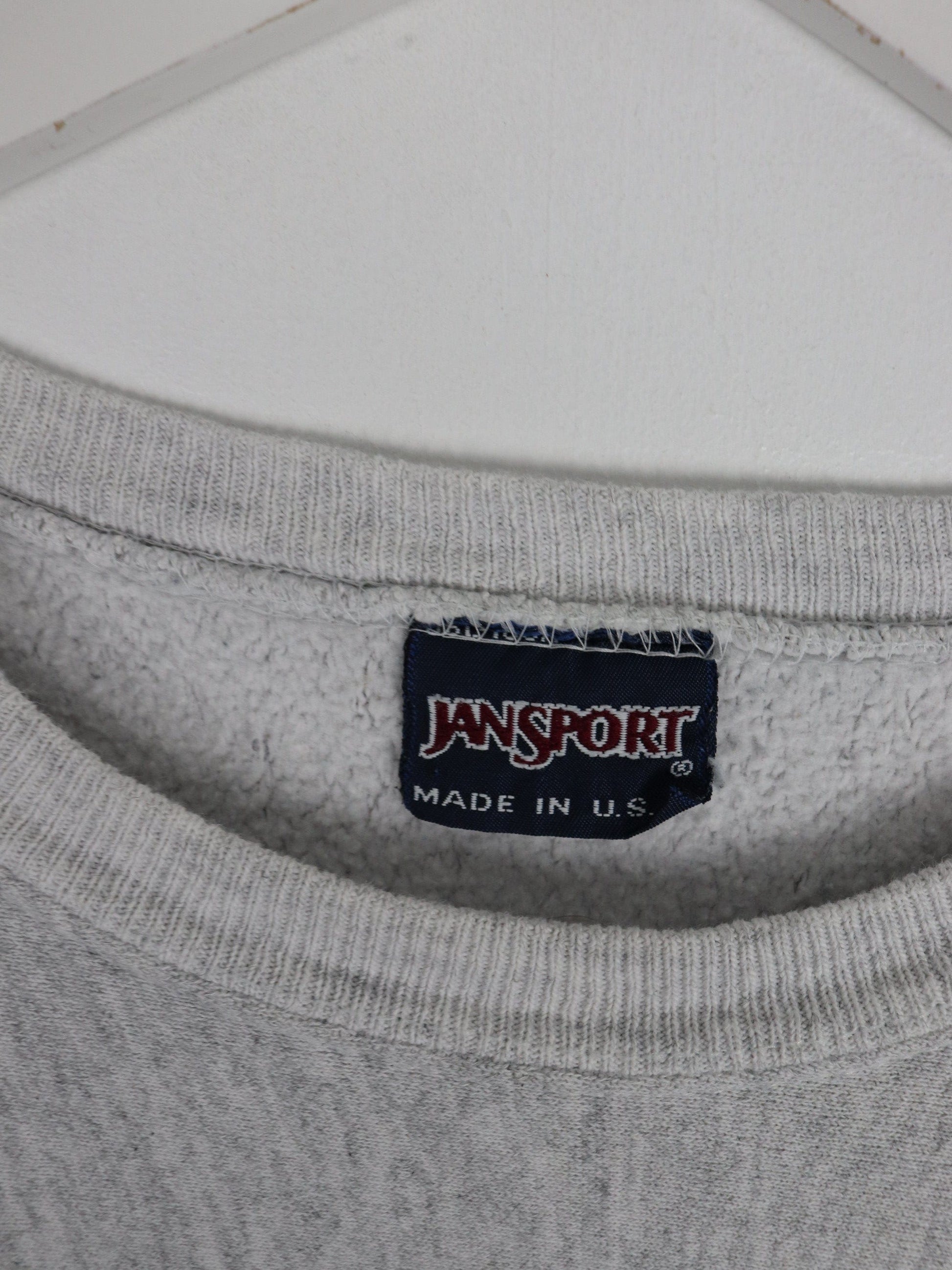 Vintage Furman College Sweatshirt Mens Large Grey 90s Cross Grain