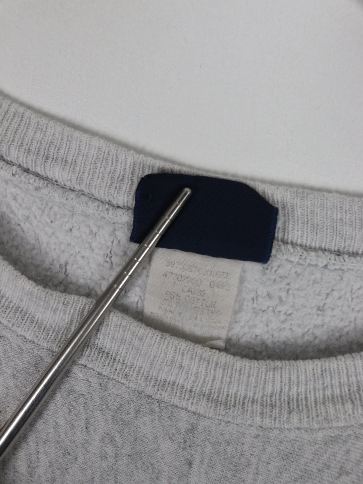 Vintage Furman College Sweatshirt Mens Large Grey 90s Cross Grain