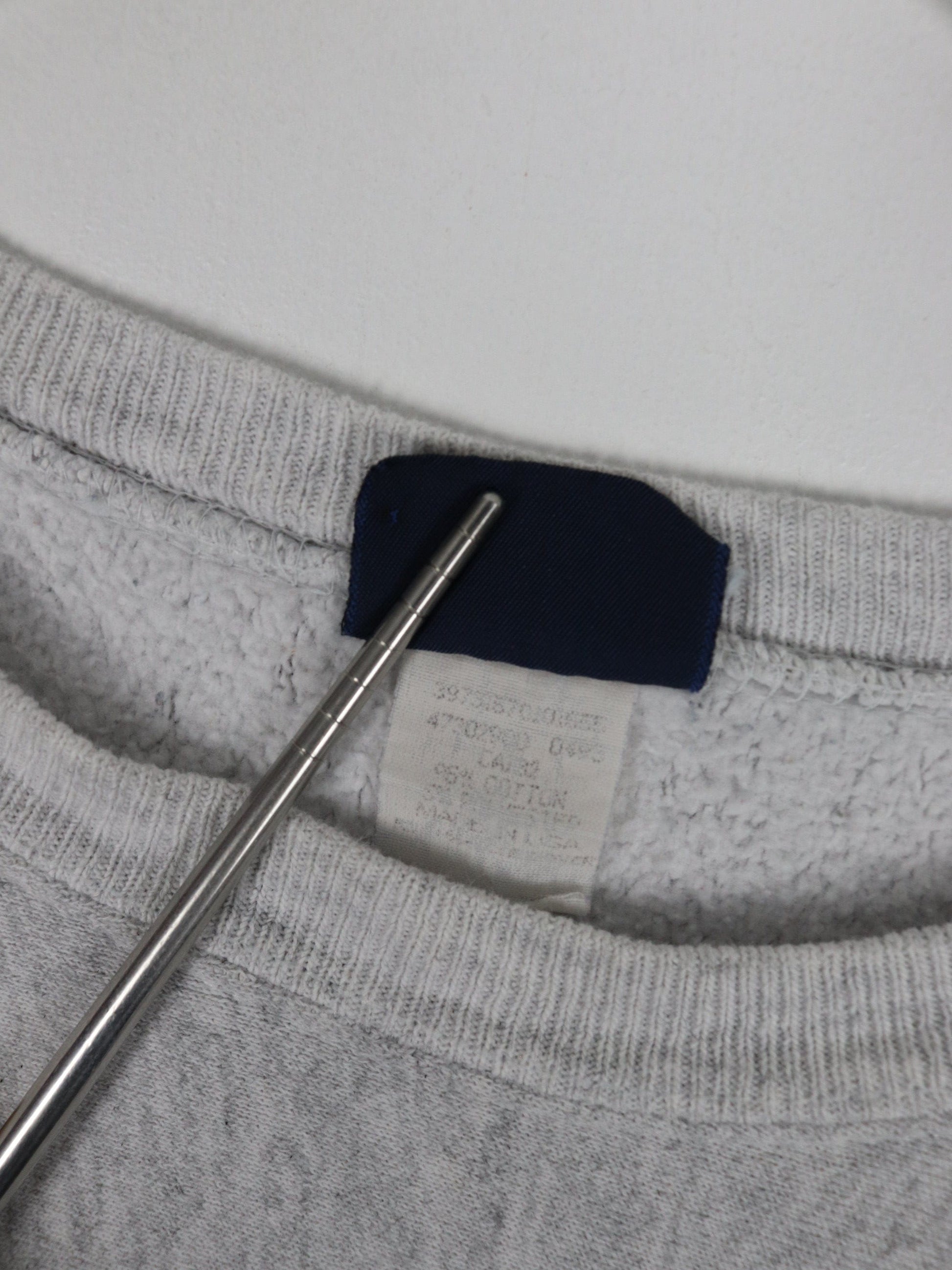 Vintage Furman College Sweatshirt Mens Large Grey 90s Cross Grain