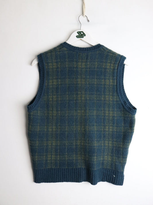 Vintage Gap Knit Sweater Mens Small Blue Wool