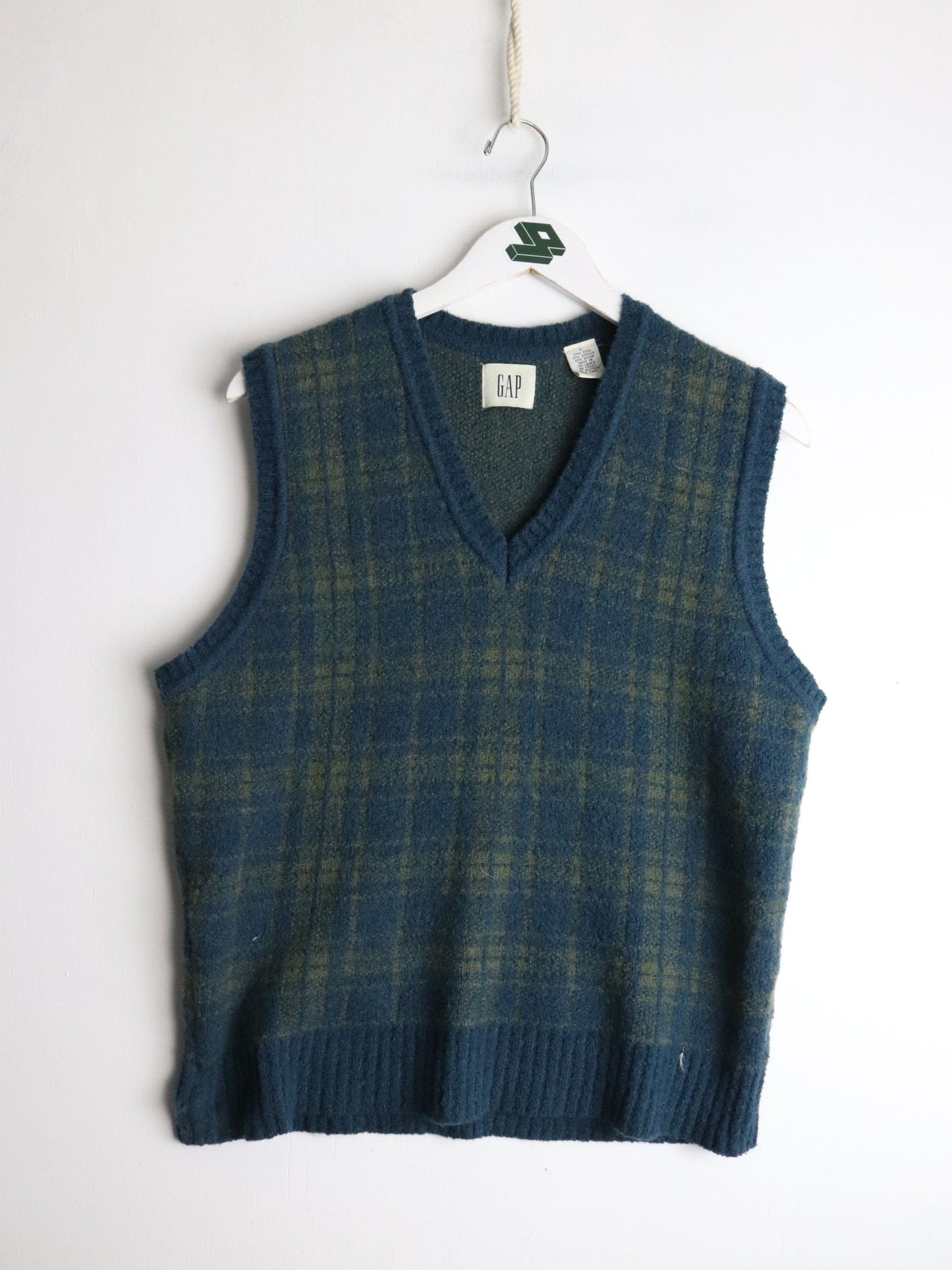 Vintage Gap Knit Sweater Mens Small Blue Wool from propervintagecanada