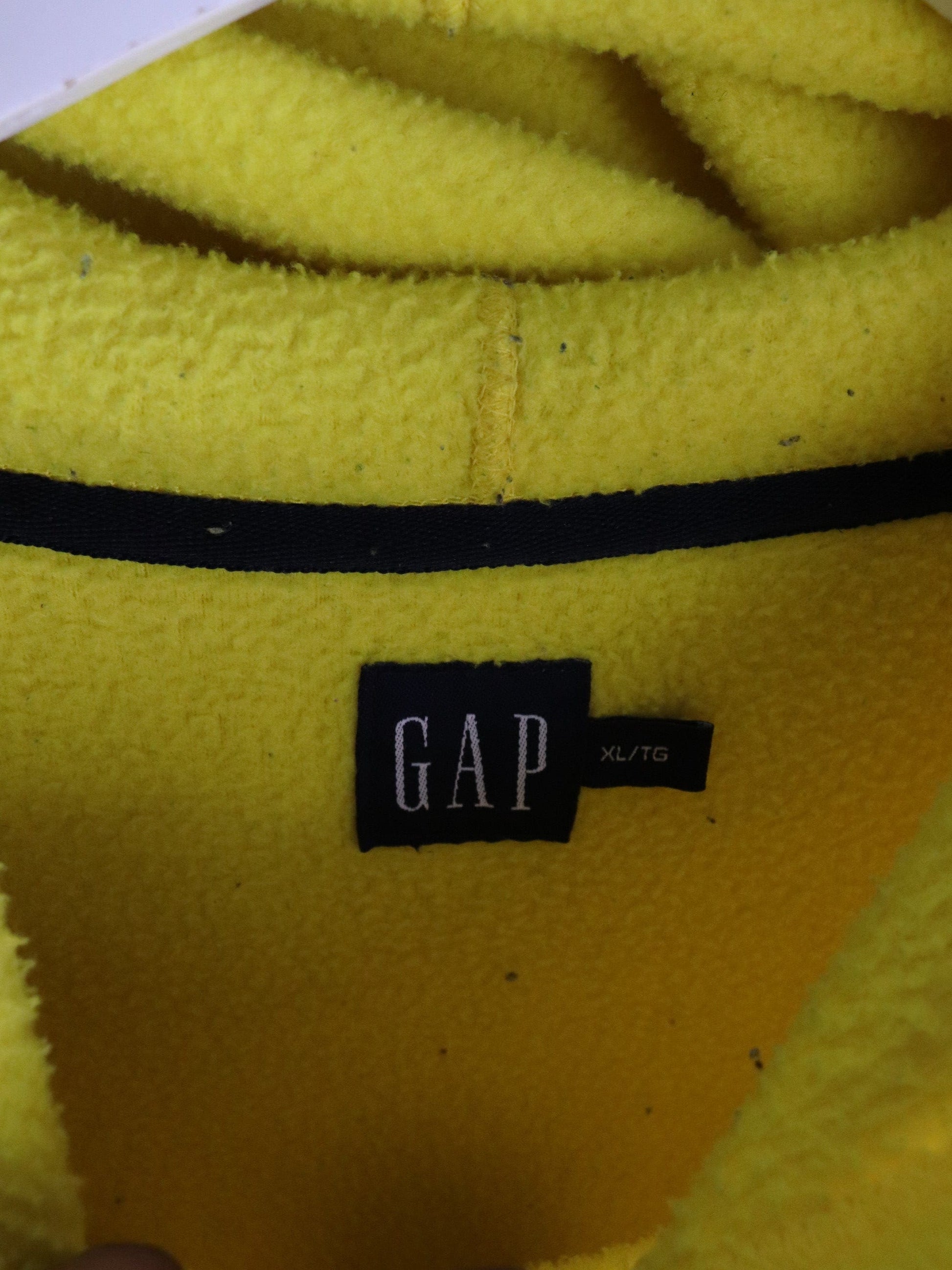 Vintage Gap Sweater Mens XL Yellow Fleece Hoodie from propervintagecanada