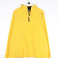 Vintage Gap Sweater Mens XL Yellow Fleece Quarter Zip