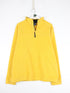 Vintage Gap Sweater Mens XL Yellow Fleece Quarter Zip