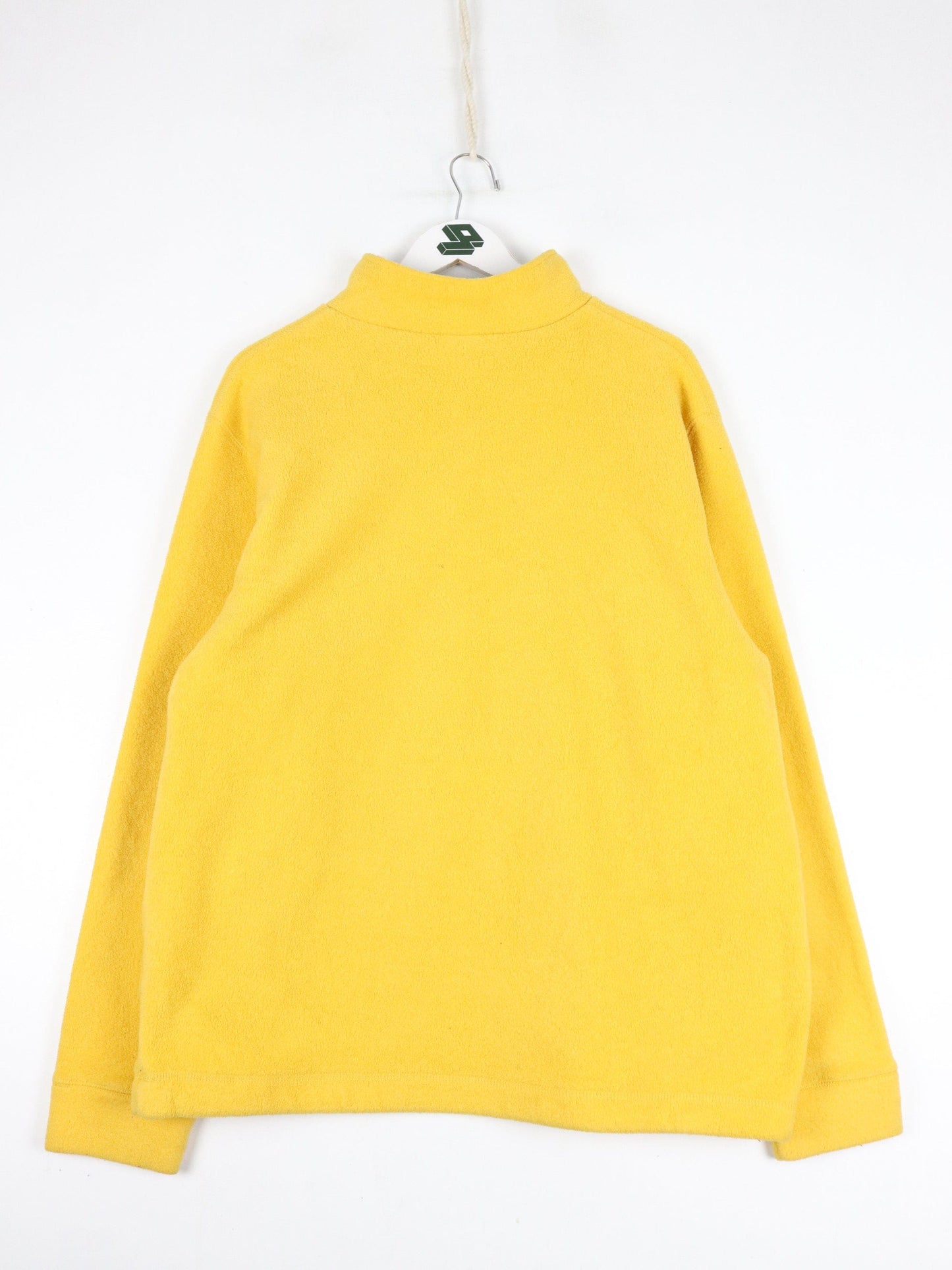 Vintage Gap Sweater Mens XL Yellow Fleece Quarter Zip