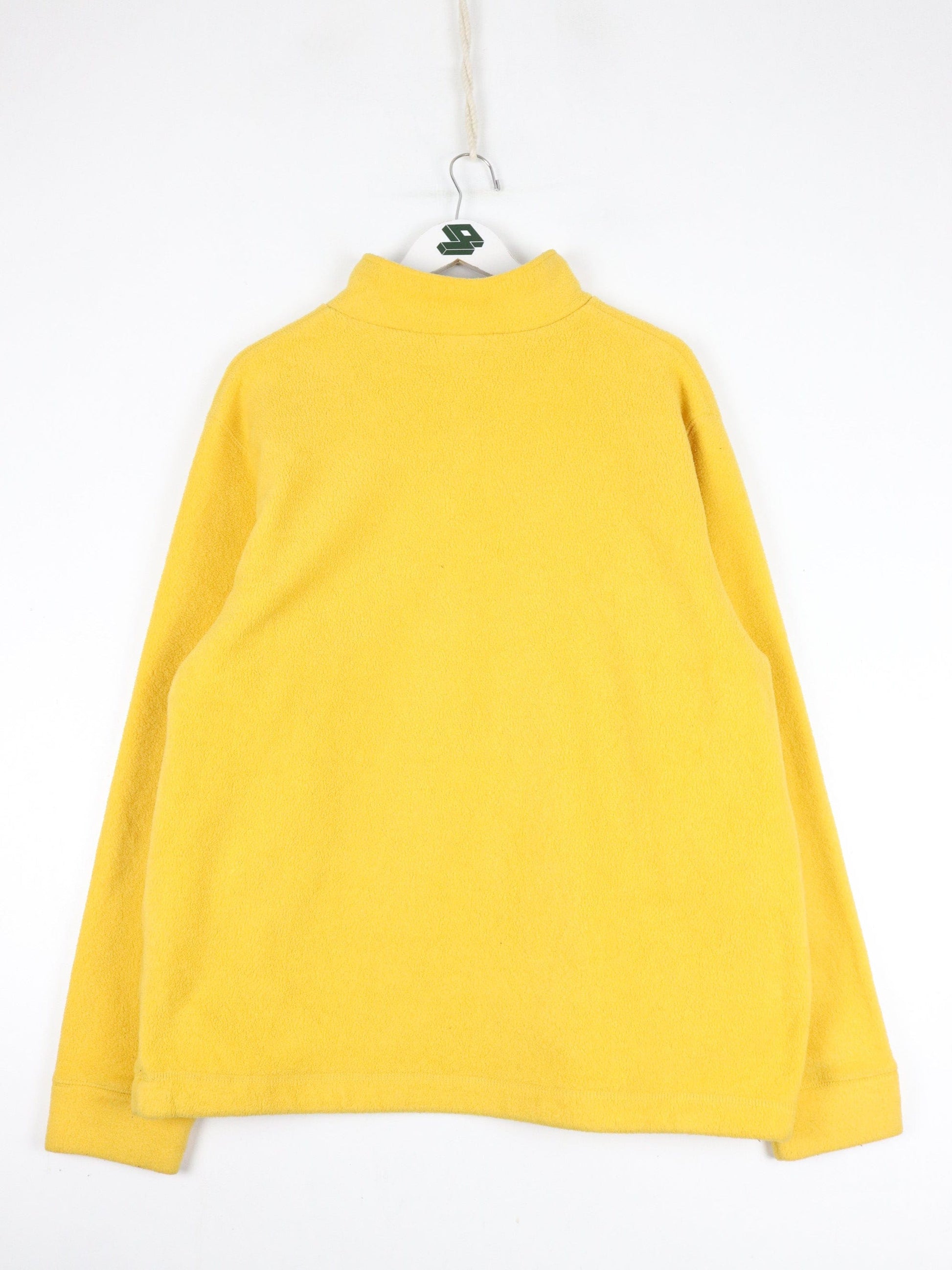 Vintage Gap Sweater Mens XL Yellow Fleece Quarter Zip