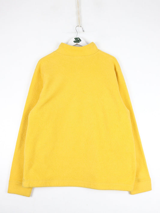 Vintage Gap Sweater Mens XL Yellow Fleece Quarter Zip