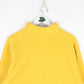 Vintage Gap Sweater Mens XL Yellow Fleece Quarter Zip