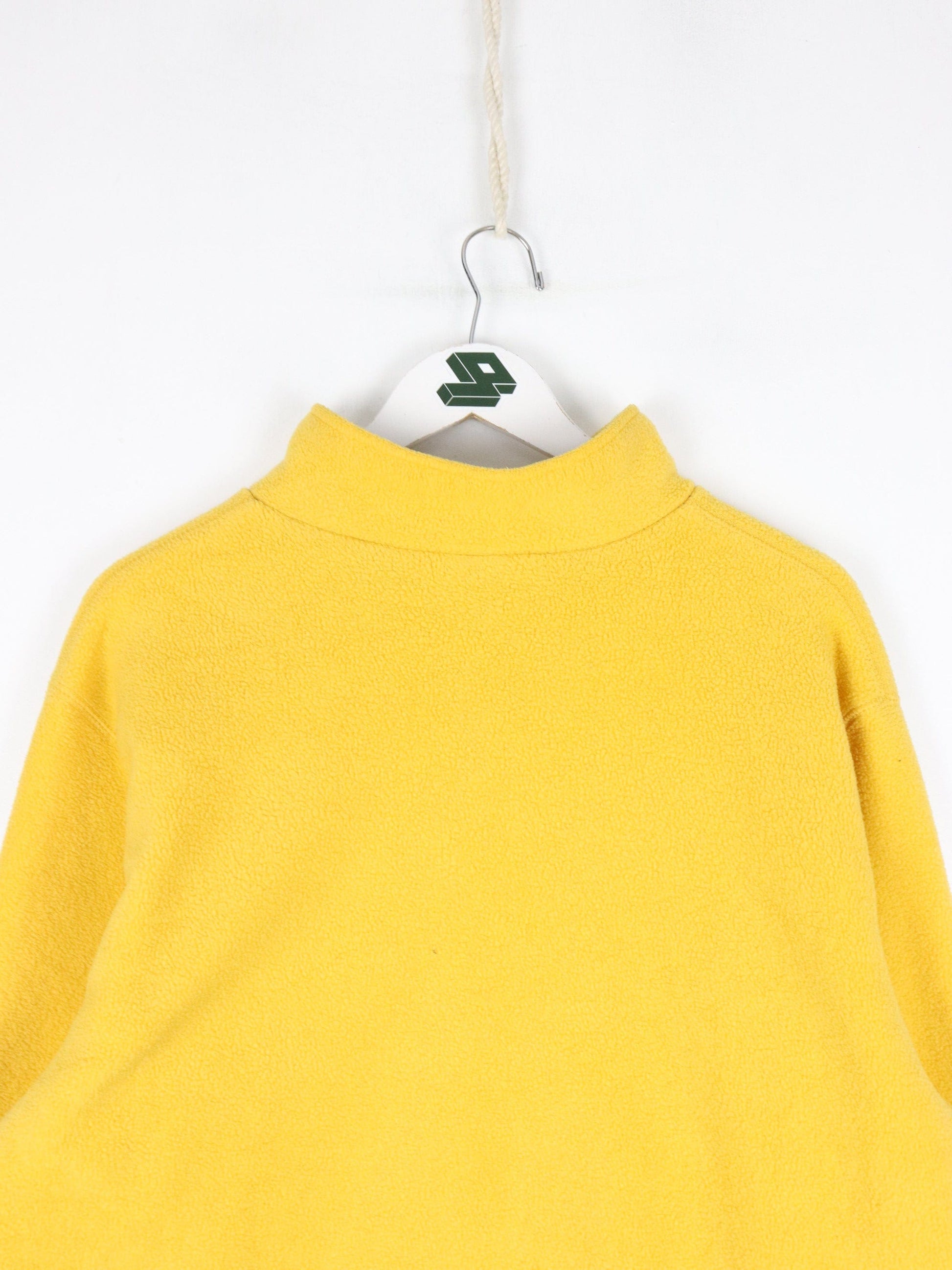 Vintage Gap Sweater Mens XL Yellow Fleece Quarter Zip